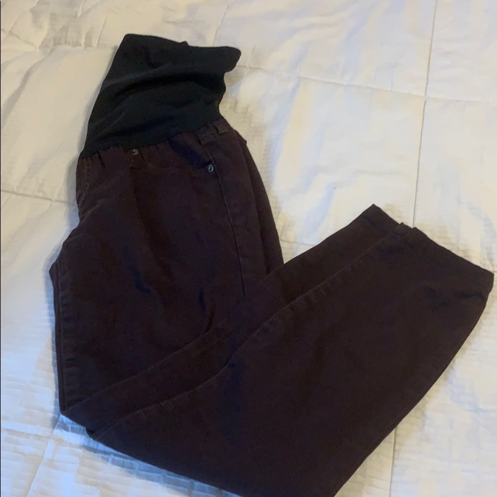 Over the belly maternity pants